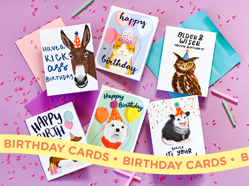 BIRTHDAY GREETING CARDS