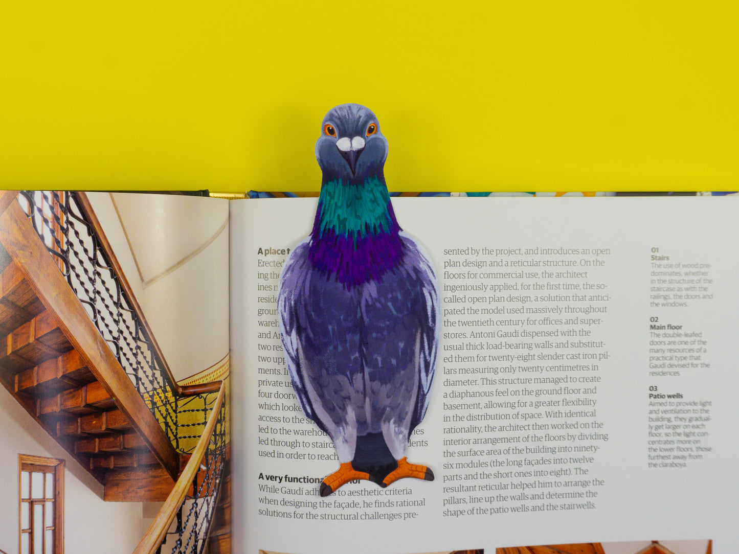 Pigeon Die-Cut Bookmark