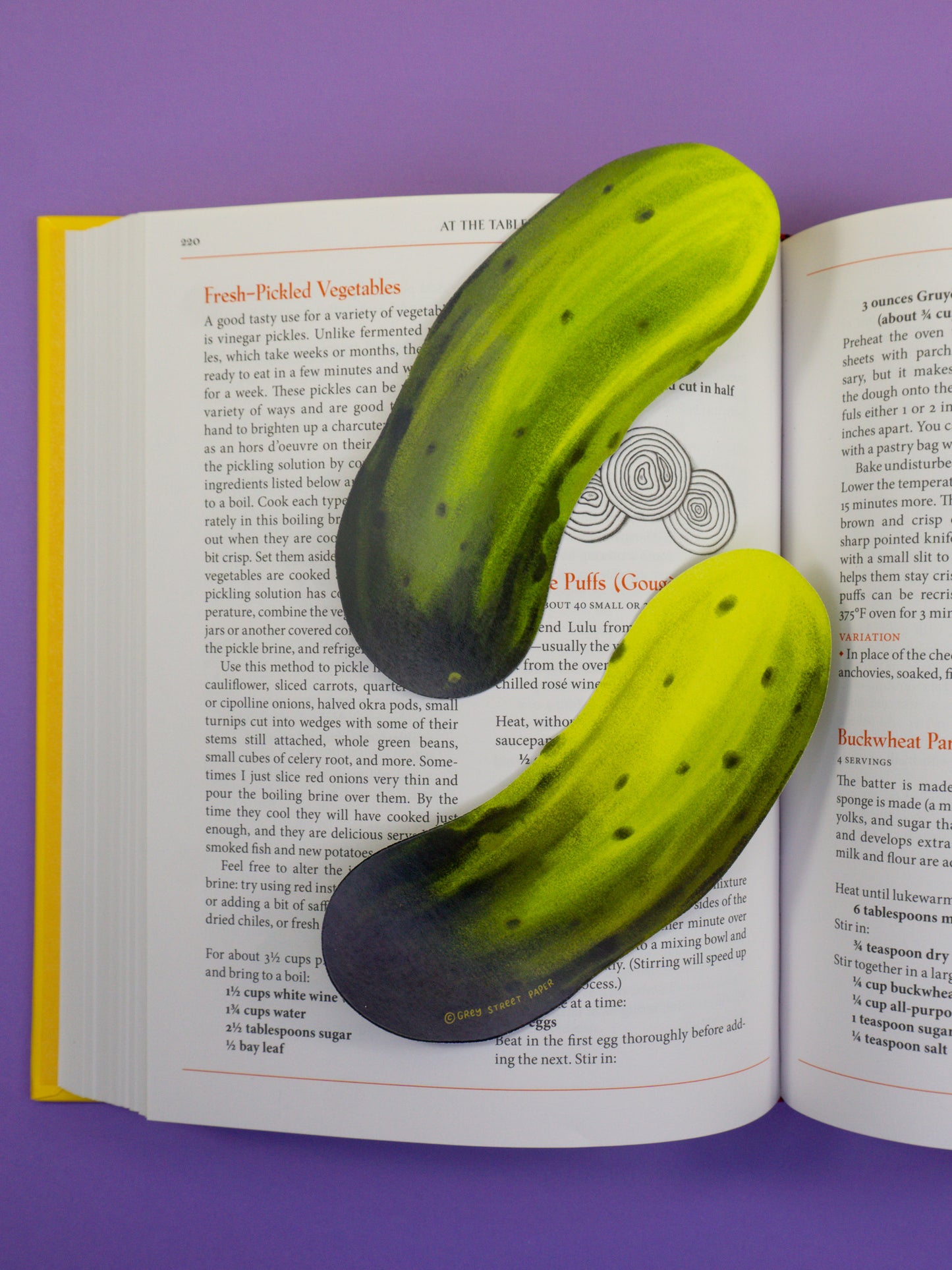 Pickle Die-Cut Bookmark