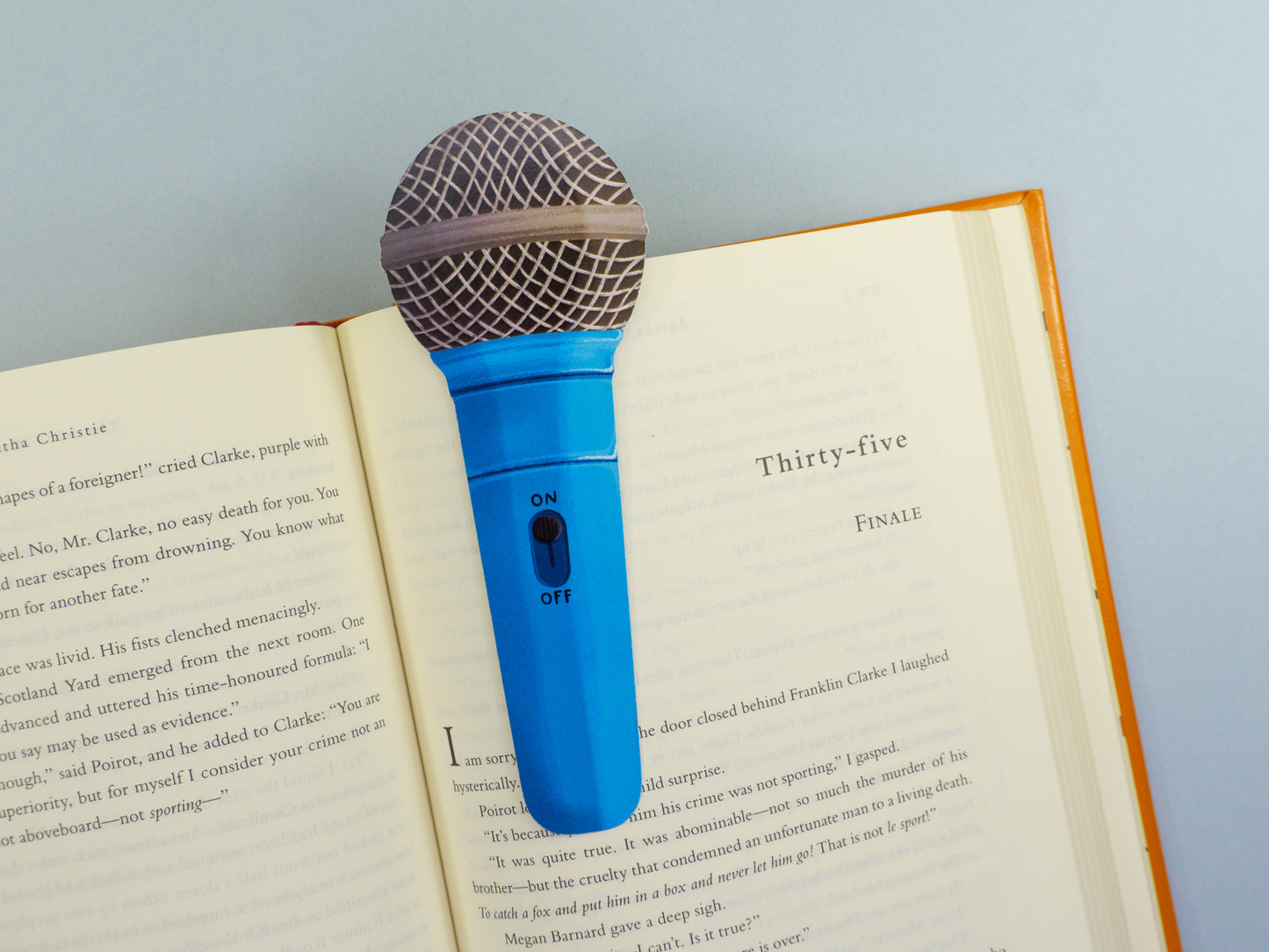 Microphone Die-Cut Bookmark