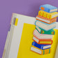 Book Stack Die-Cut Bookmark