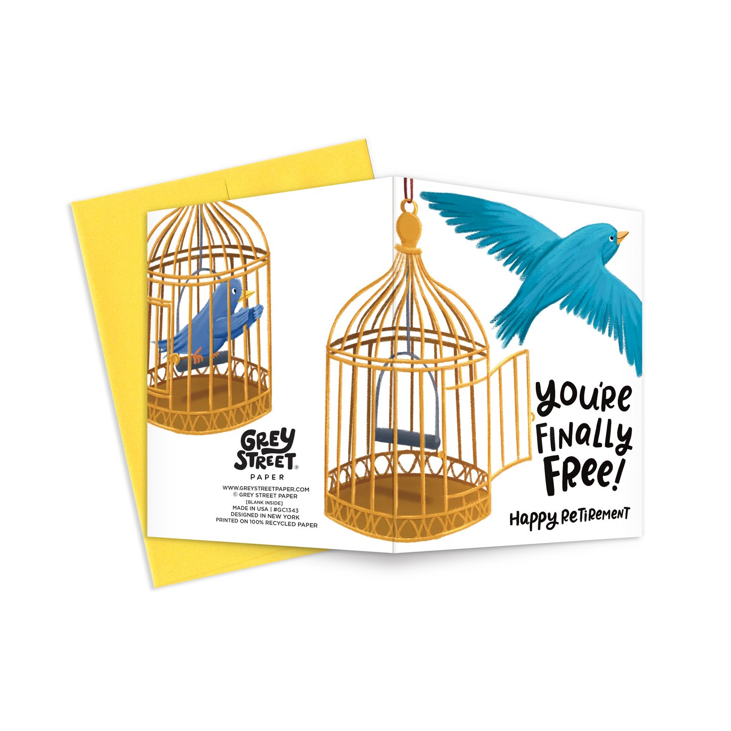 Bird Retirement Greeting Card