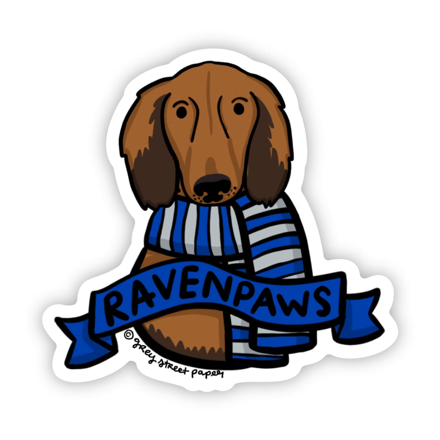 Magical Witty Dog Vinyl Sticker
