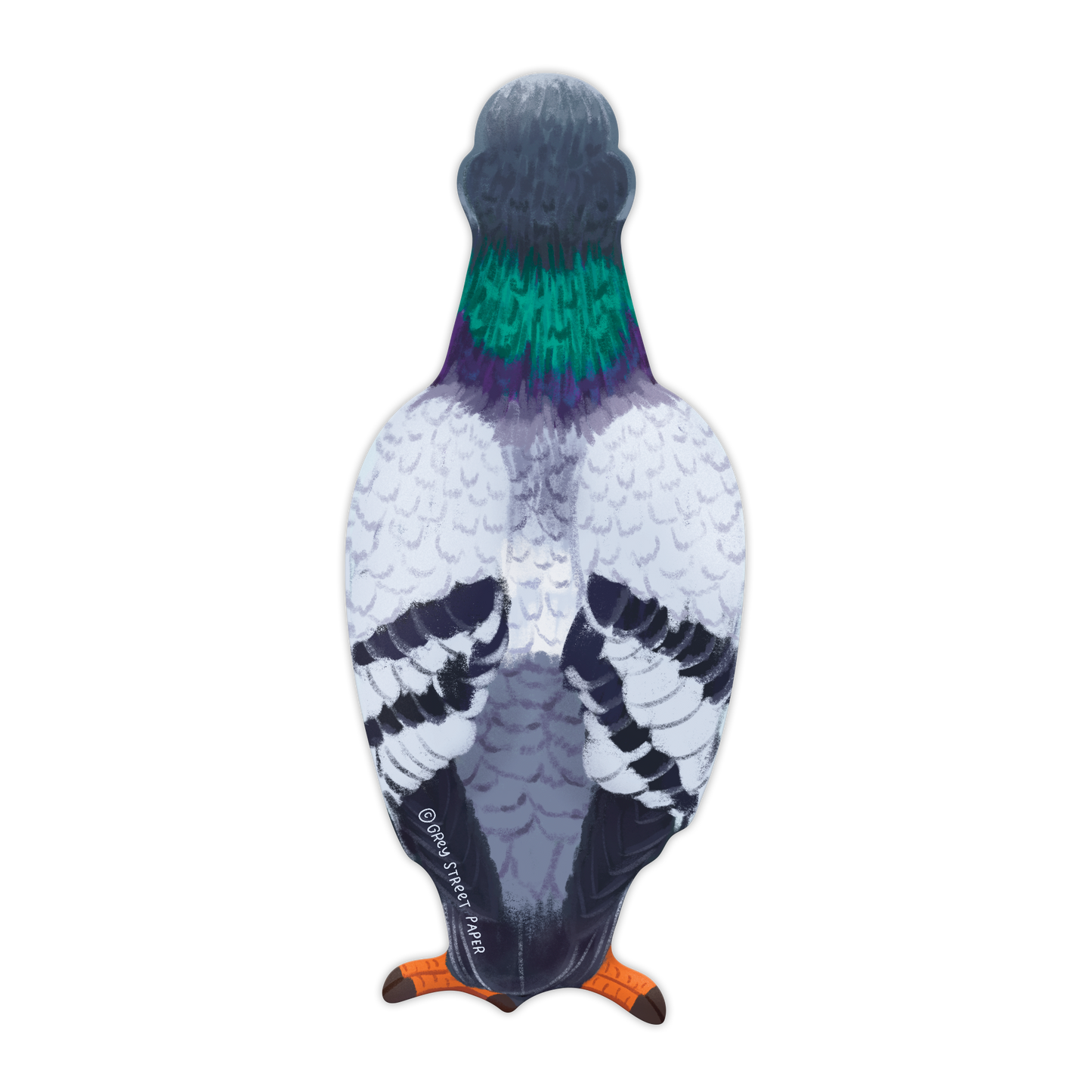 Pigeon Die-Cut Bookmark