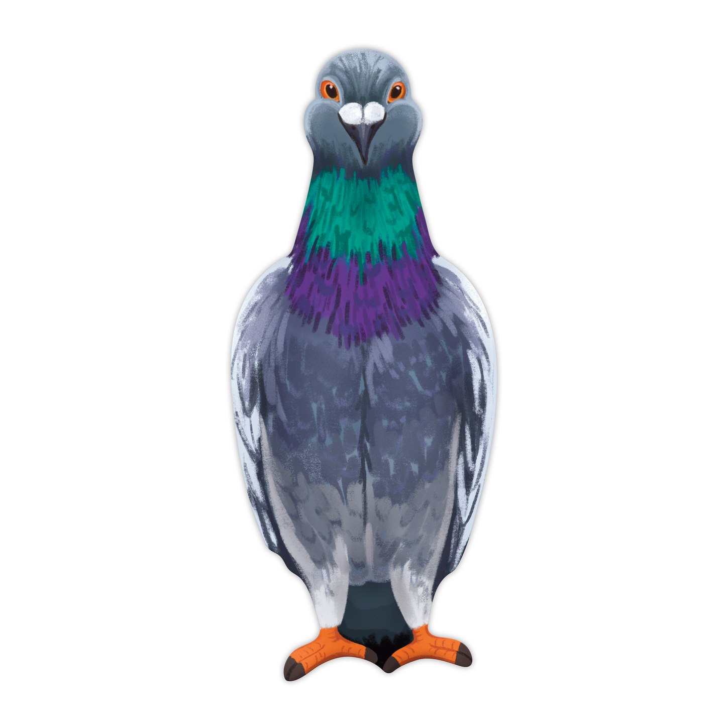 Pigeon Die-Cut Bookmark