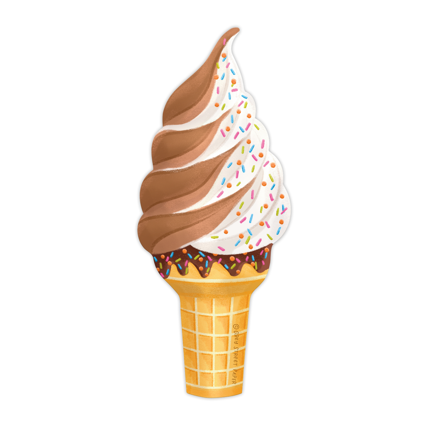 Ice Cream Cone Die-Cut Bookmark
