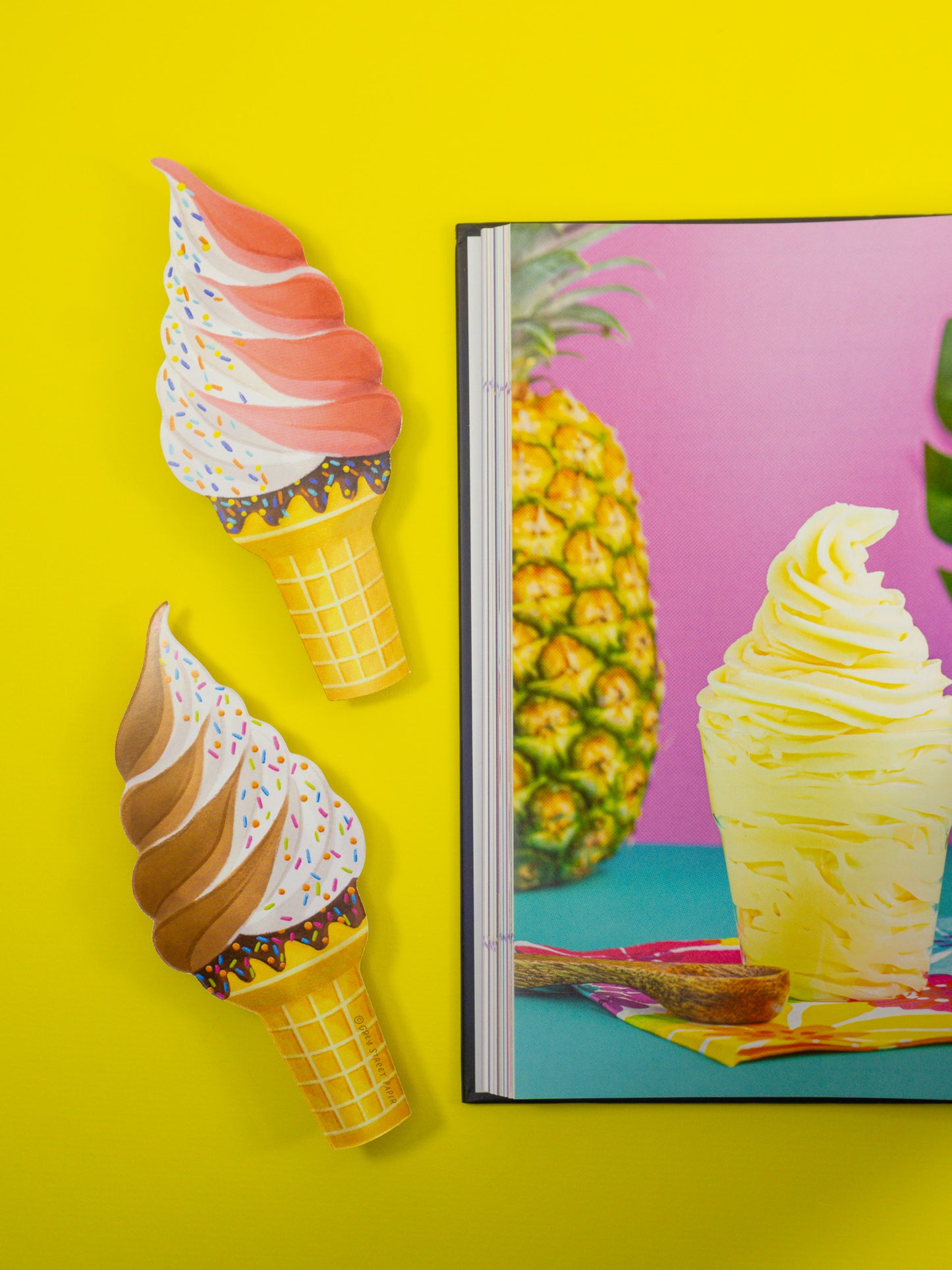 Ice Cream Cone Die-Cut Bookmark
