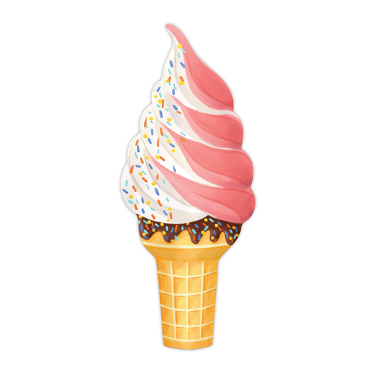 Ice Cream Cone Die-Cut Bookmark