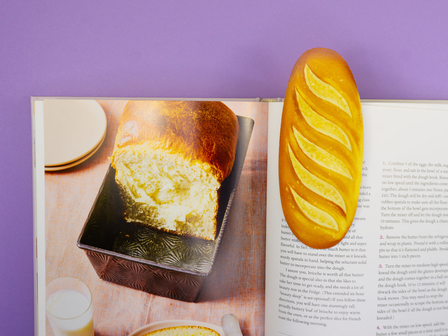 Bread Baguette Die-Cut Bookmark