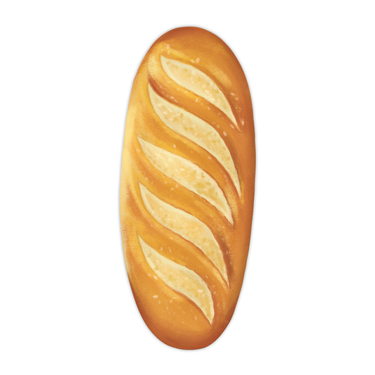 Bread Baguette Die-Cut Bookmark