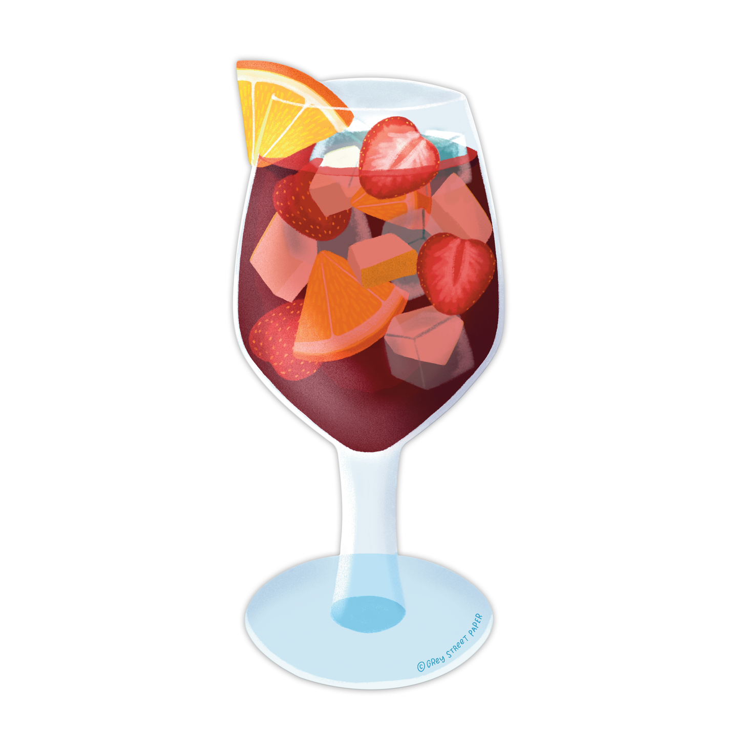 Sangria Die-Cut Bookmark