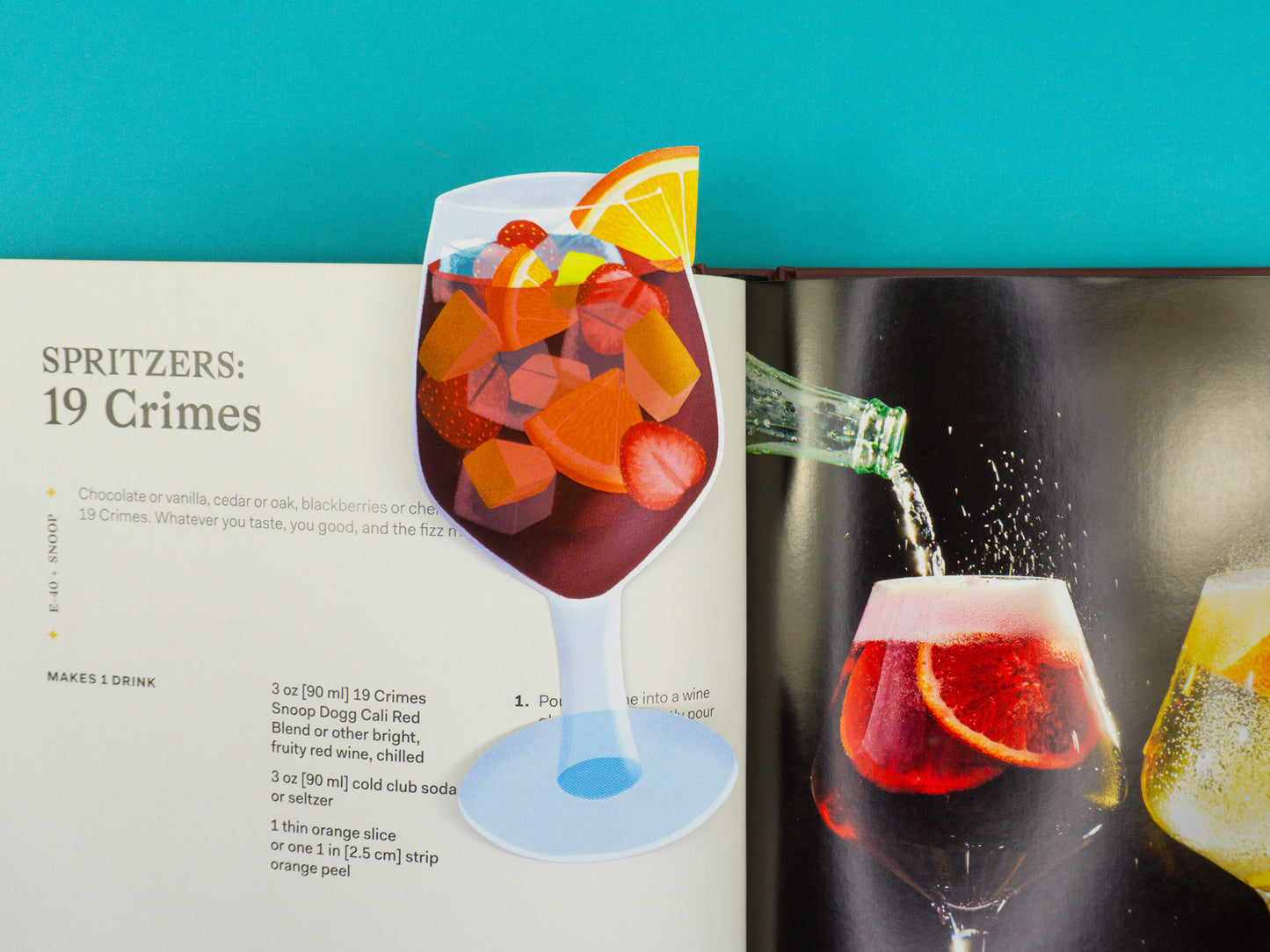 Sangria Die-Cut Bookmark
