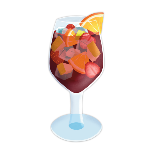 Sangria Die-Cut Bookmark