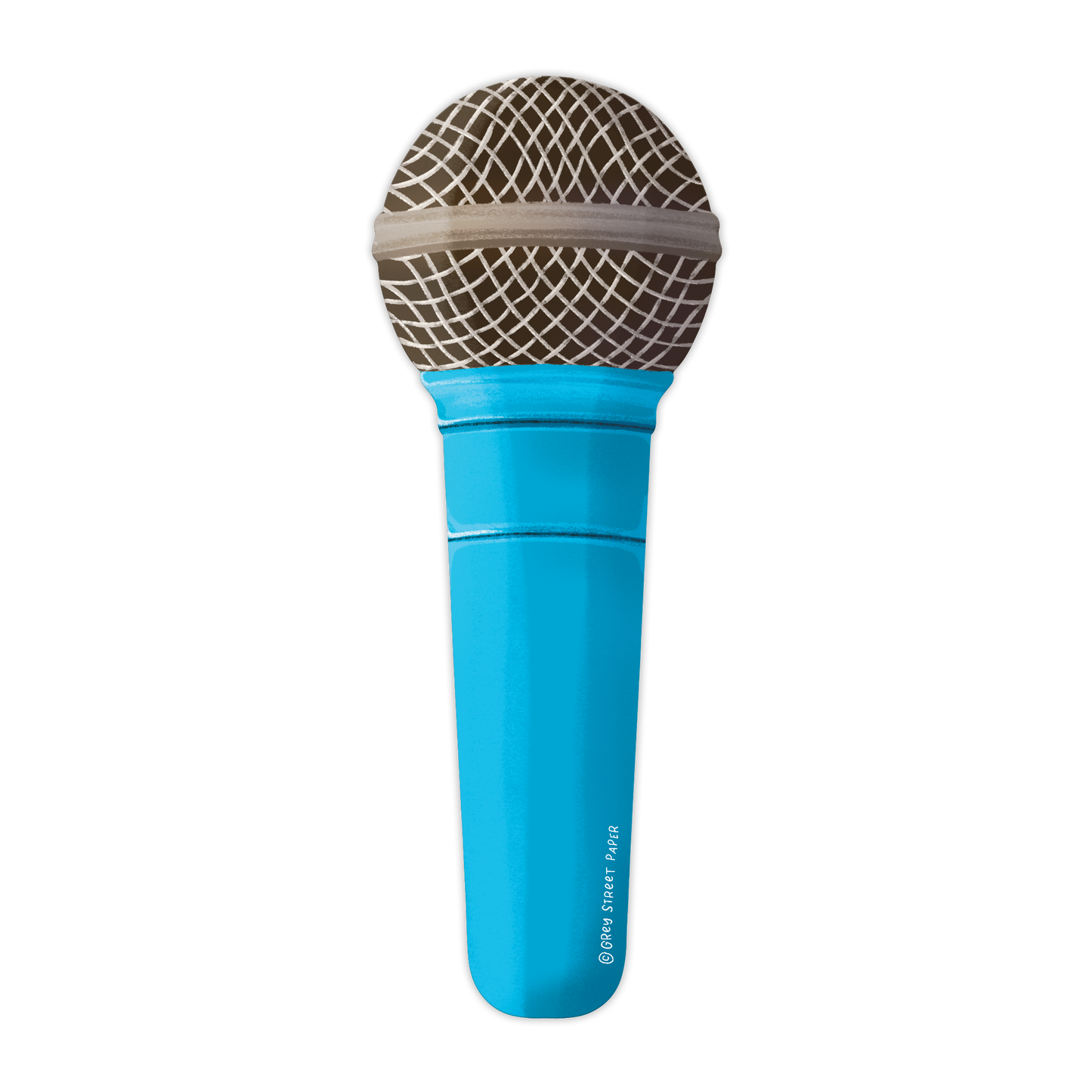 Microphone Die-Cut Bookmark