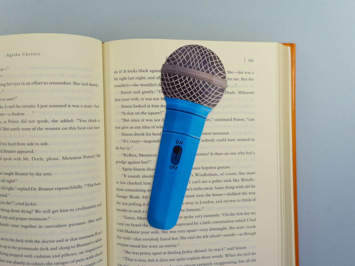 Microphone Die-Cut Bookmark
