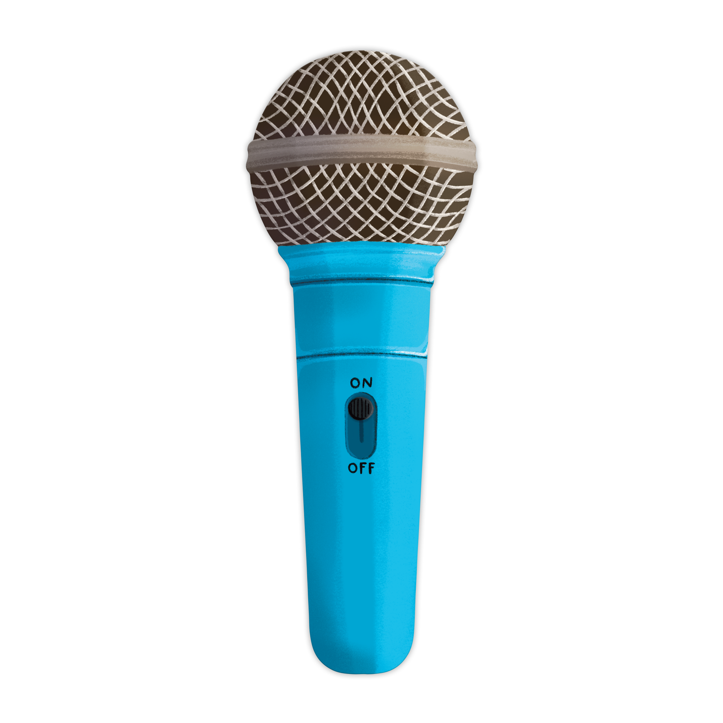 Microphone Die-Cut Bookmark