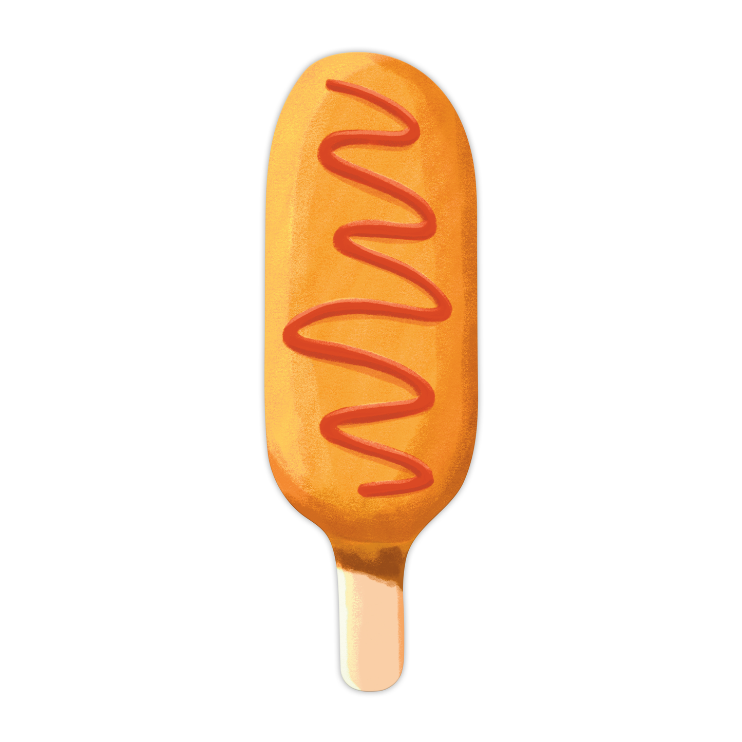 Corn Dog Die-Cut Bookmark