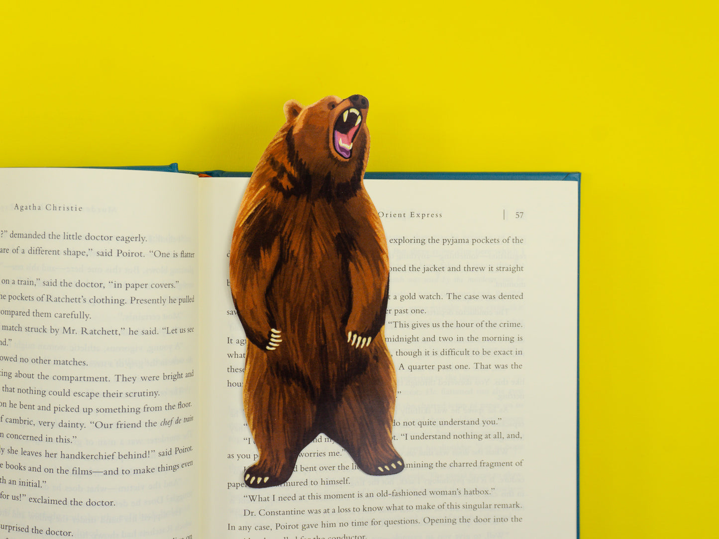 Grizzly Bear Die-Cut Bookmark
