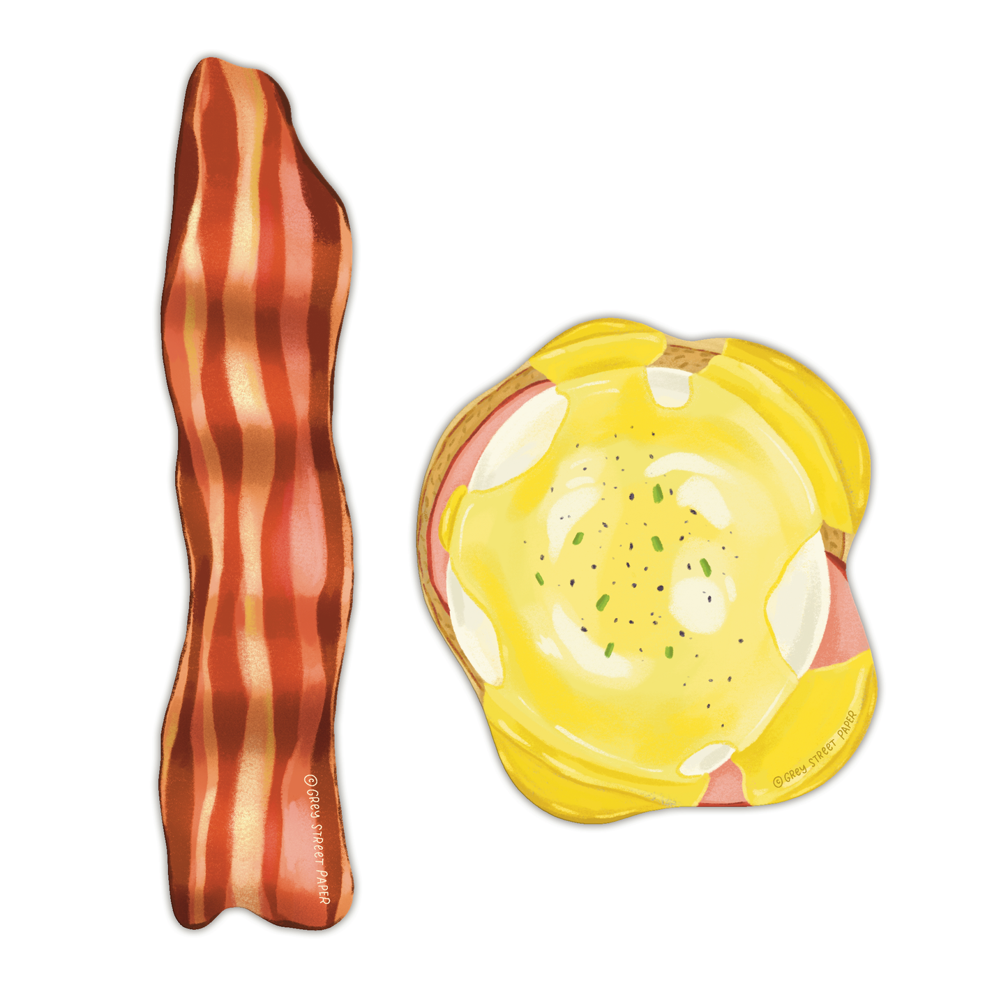 Eggs & Bacon Die-Cut Bookmark