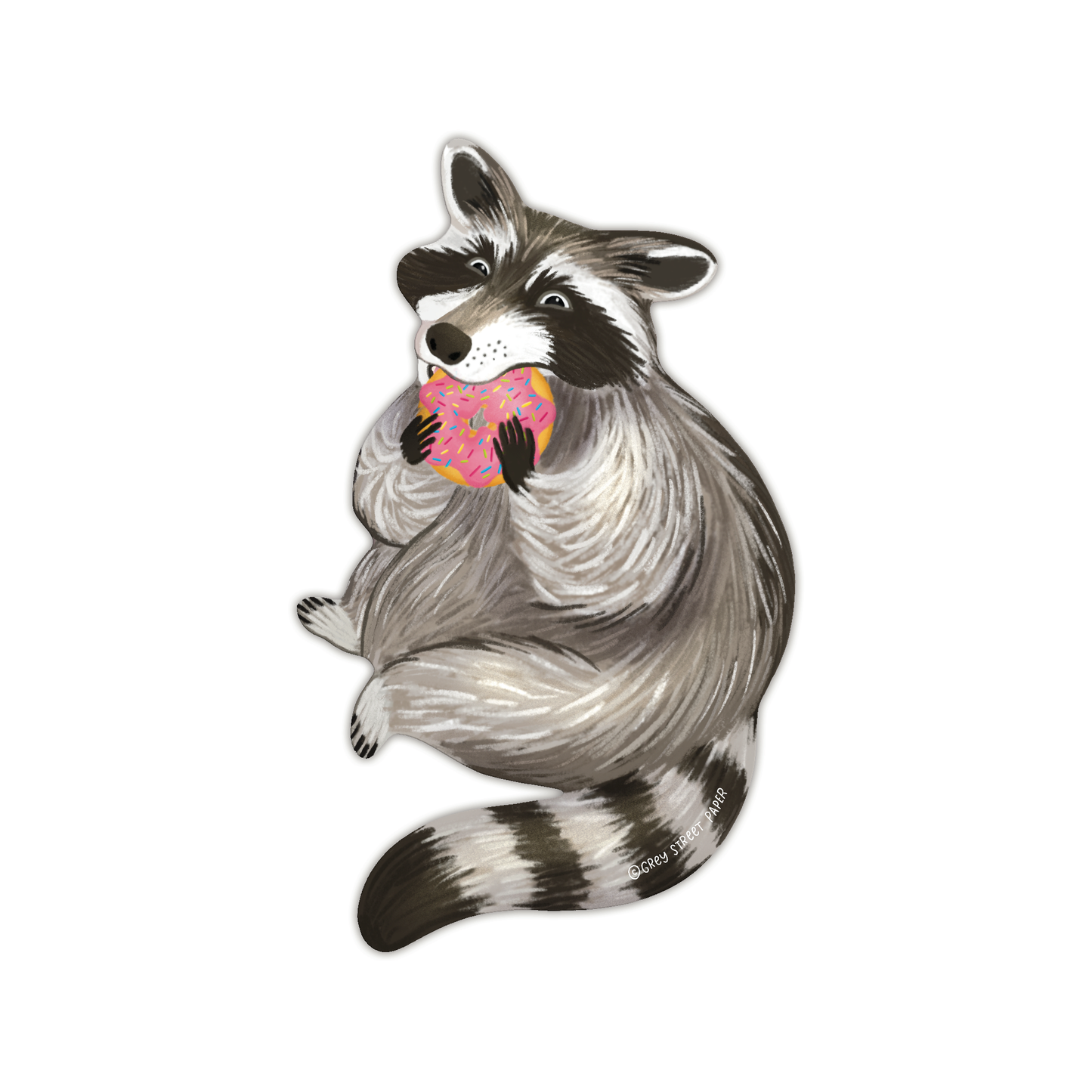 Raccoon Die-Cut Bookmark