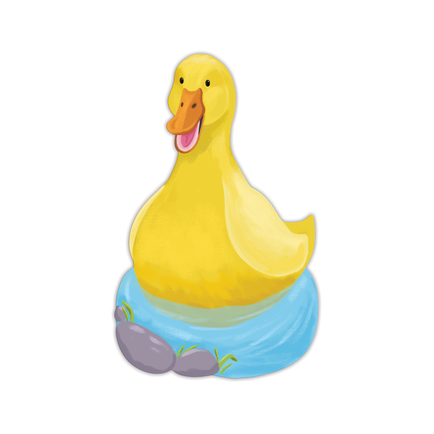 Yellow Duck Die-Cut Bookmark