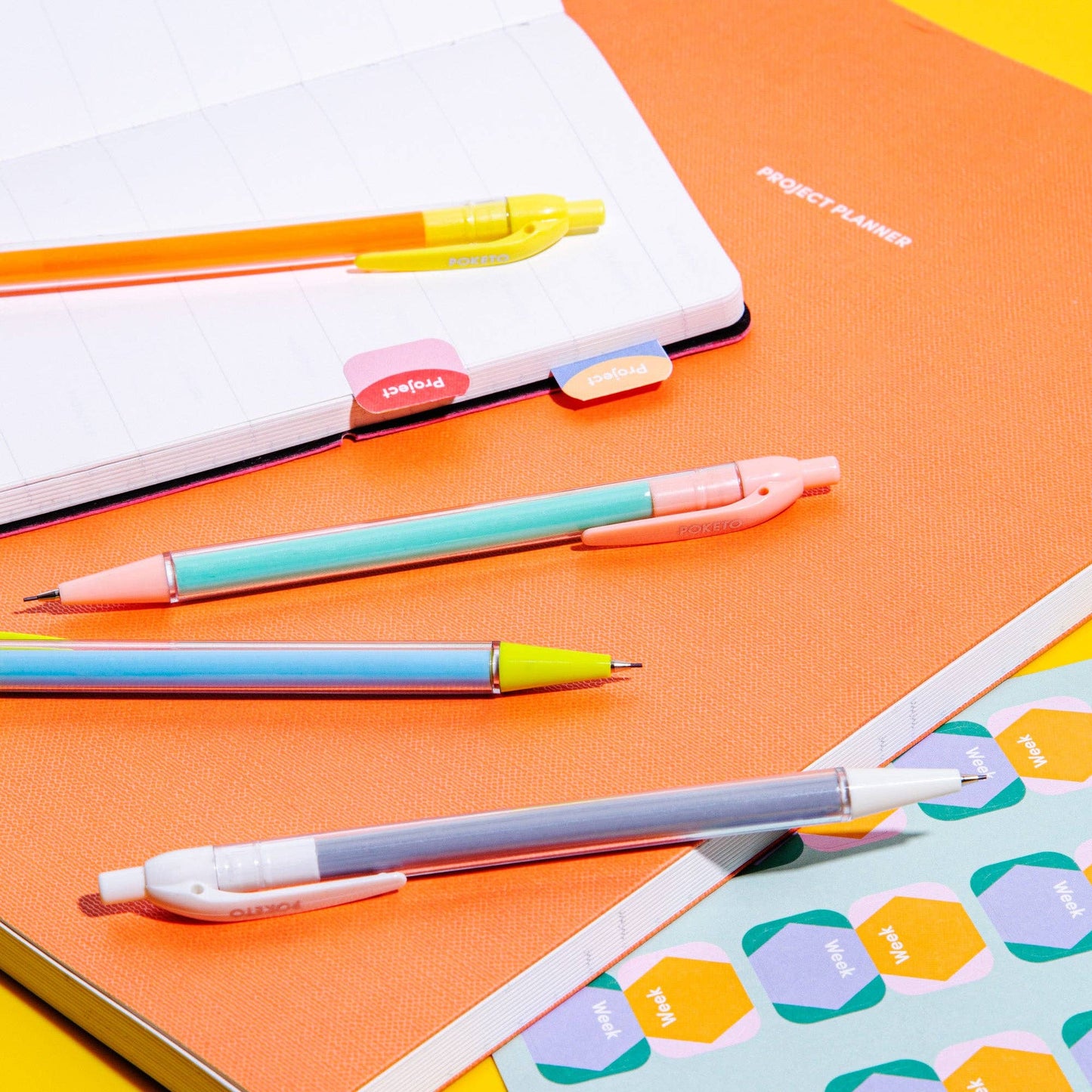 Colorblock Mechanical Pencil Set of 4