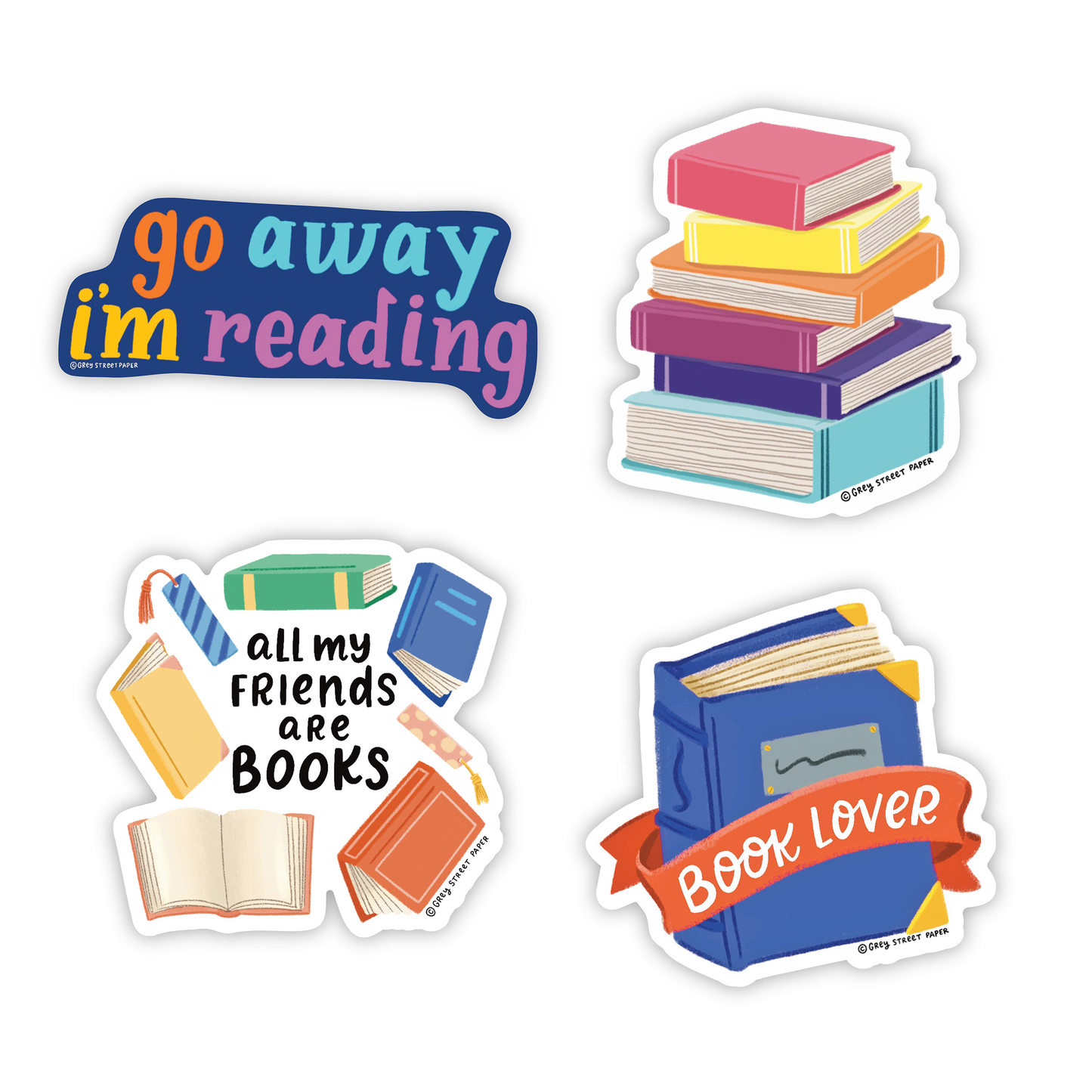 Books Vinyl Sticker Pack