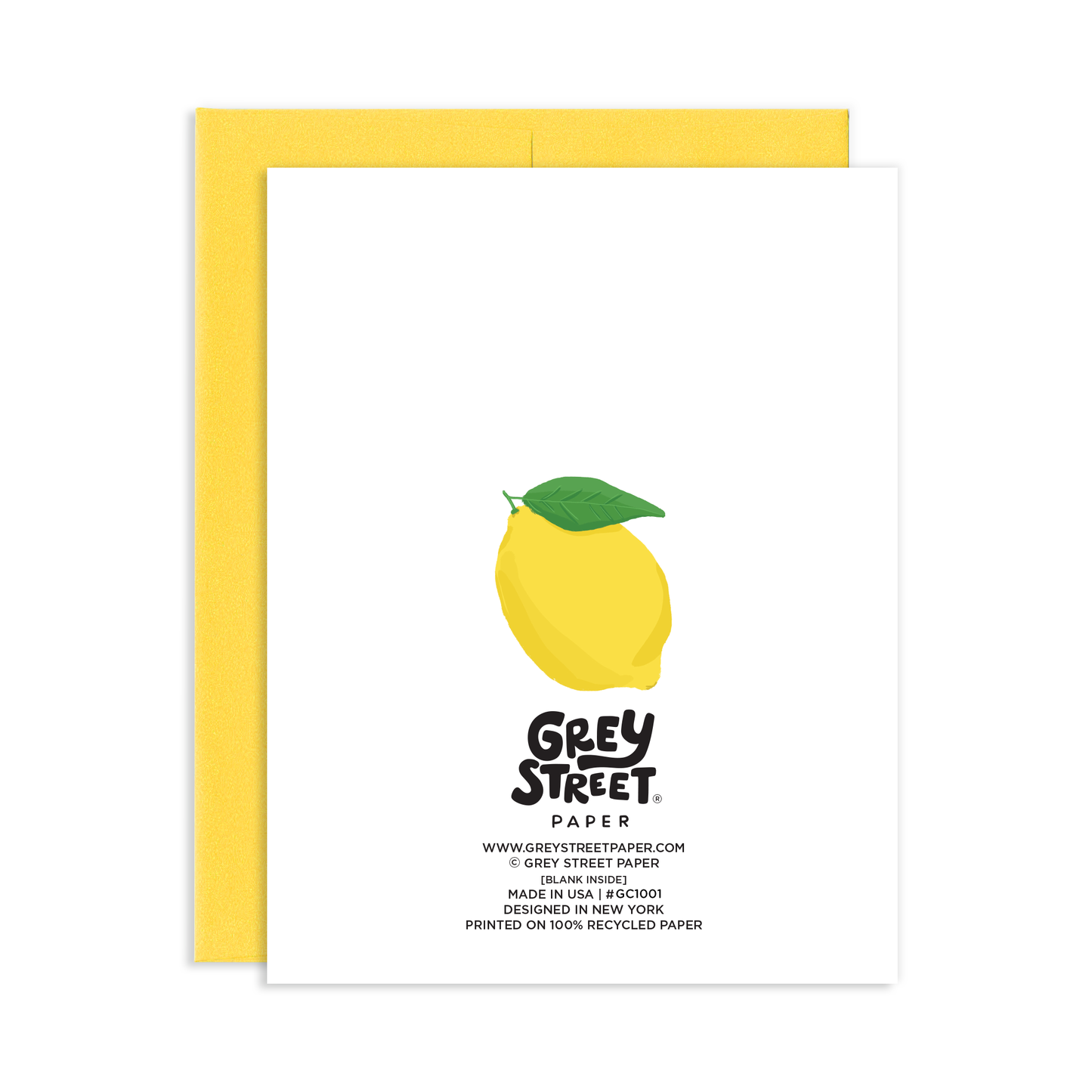 Main Squeeze Lemon Greeting Card
