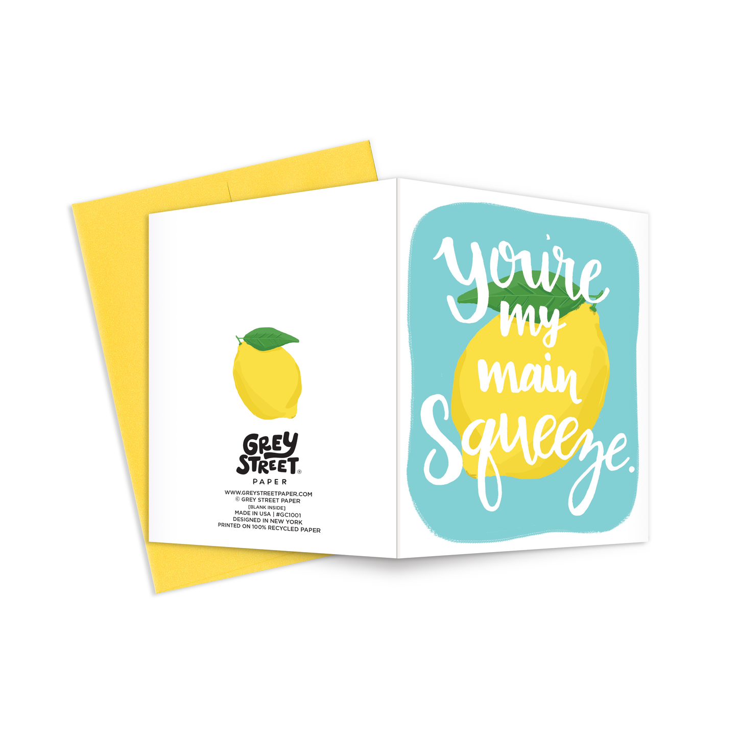 Main Squeeze Lemon Greeting Card