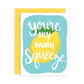 Main Squeeze Greeting Card | Old Logo