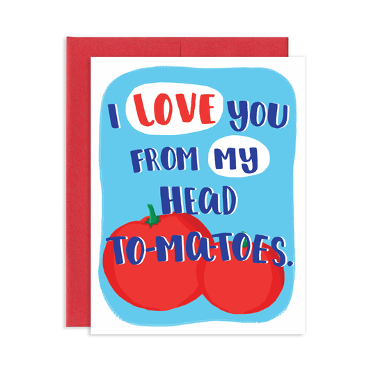 From My Head Tomatoes Greeting Card