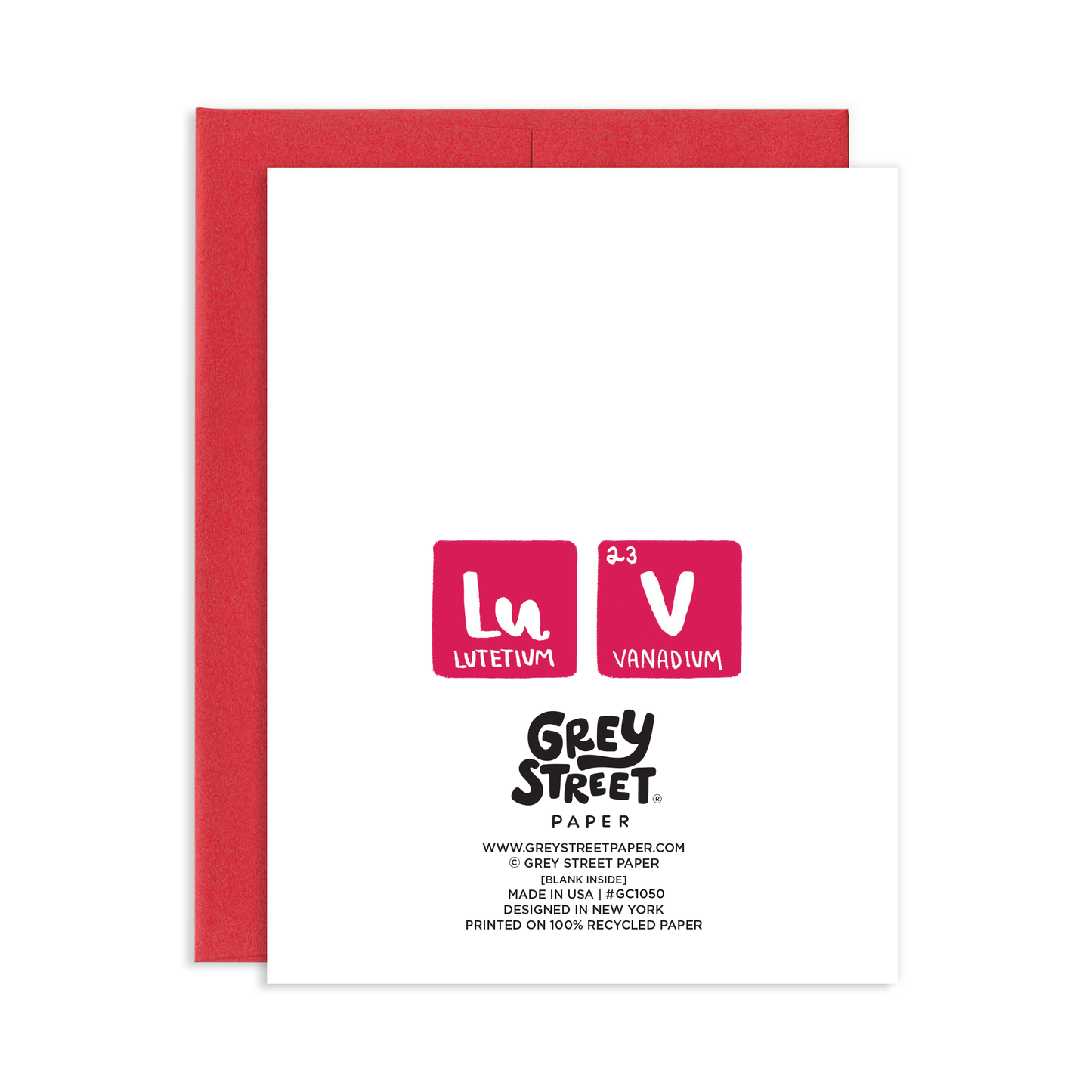 I Love You Periodic Table Greeting Card
