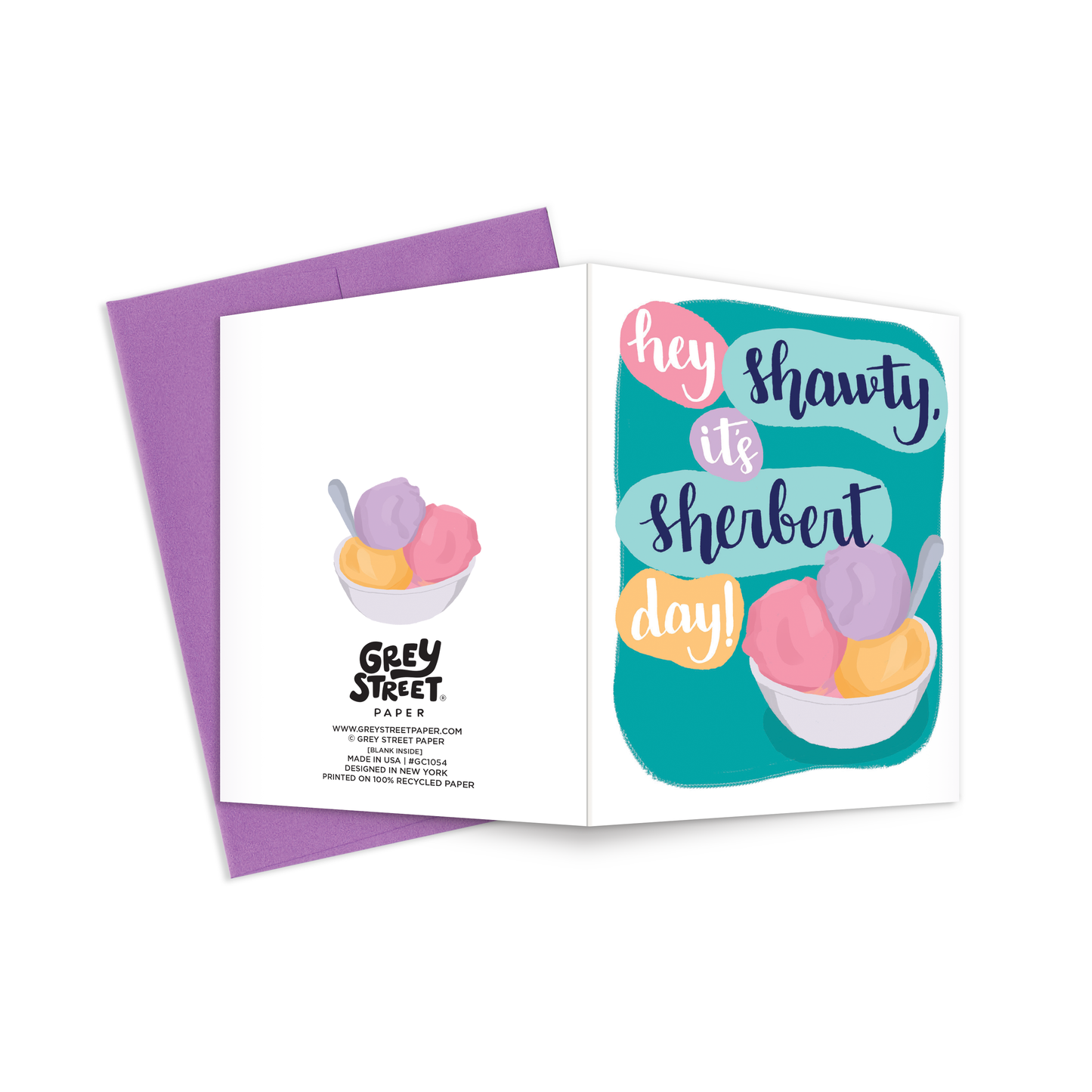Sherbert Day Birthday Greeting Card