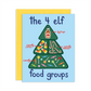 Elf Food Groups Holiday Ornament Set