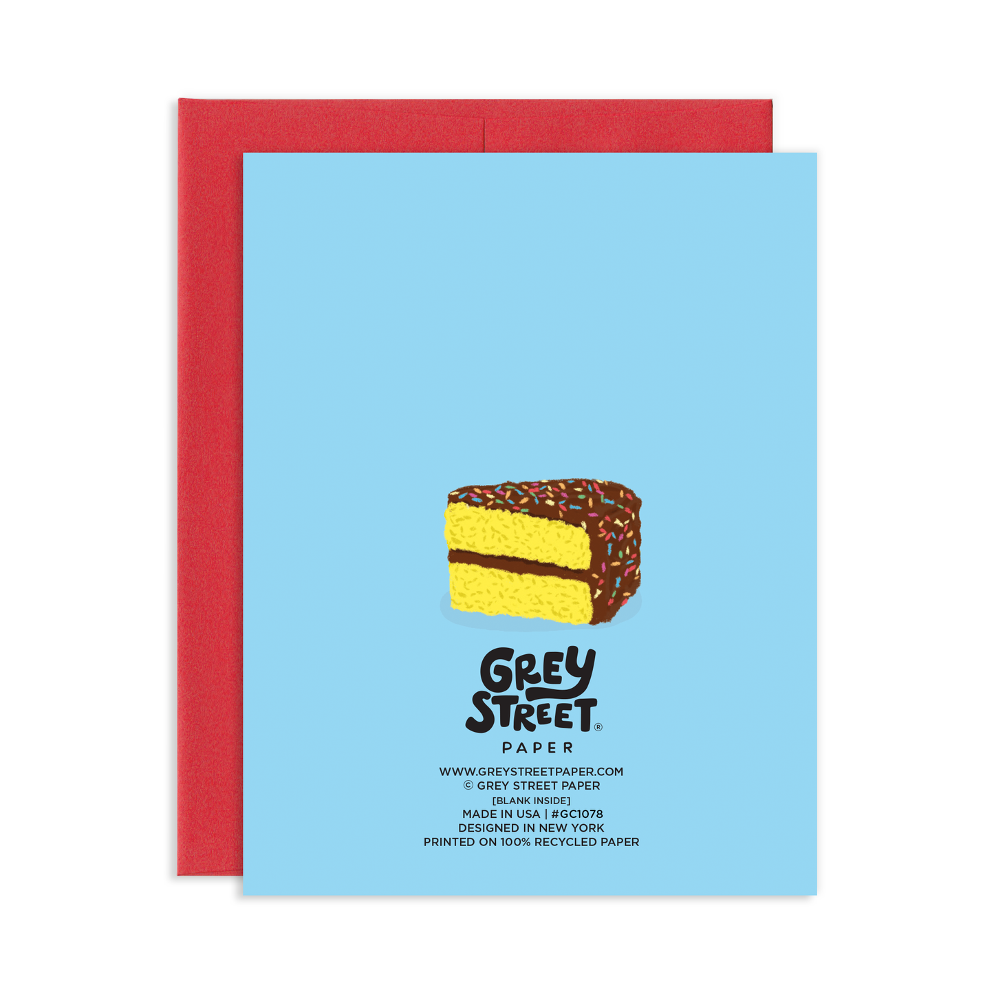 Boxed Cake Birthday Greeting Card