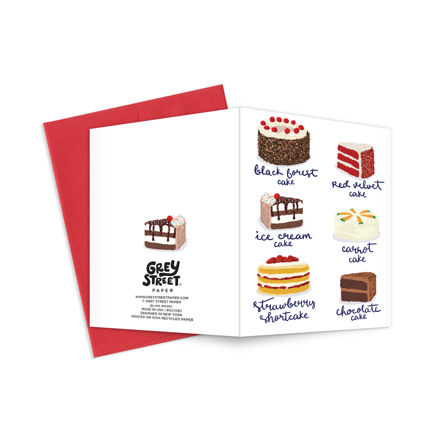 Fancy Cakes Birthday Greeting Card