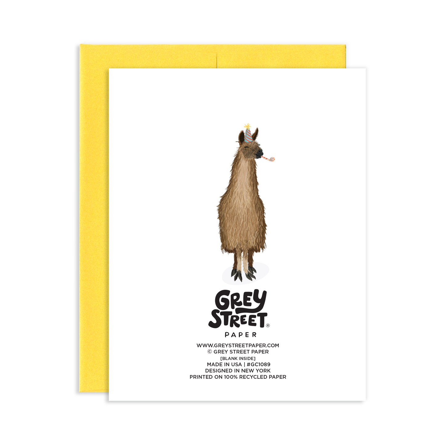 Llama Happy Birthday Greeting Card