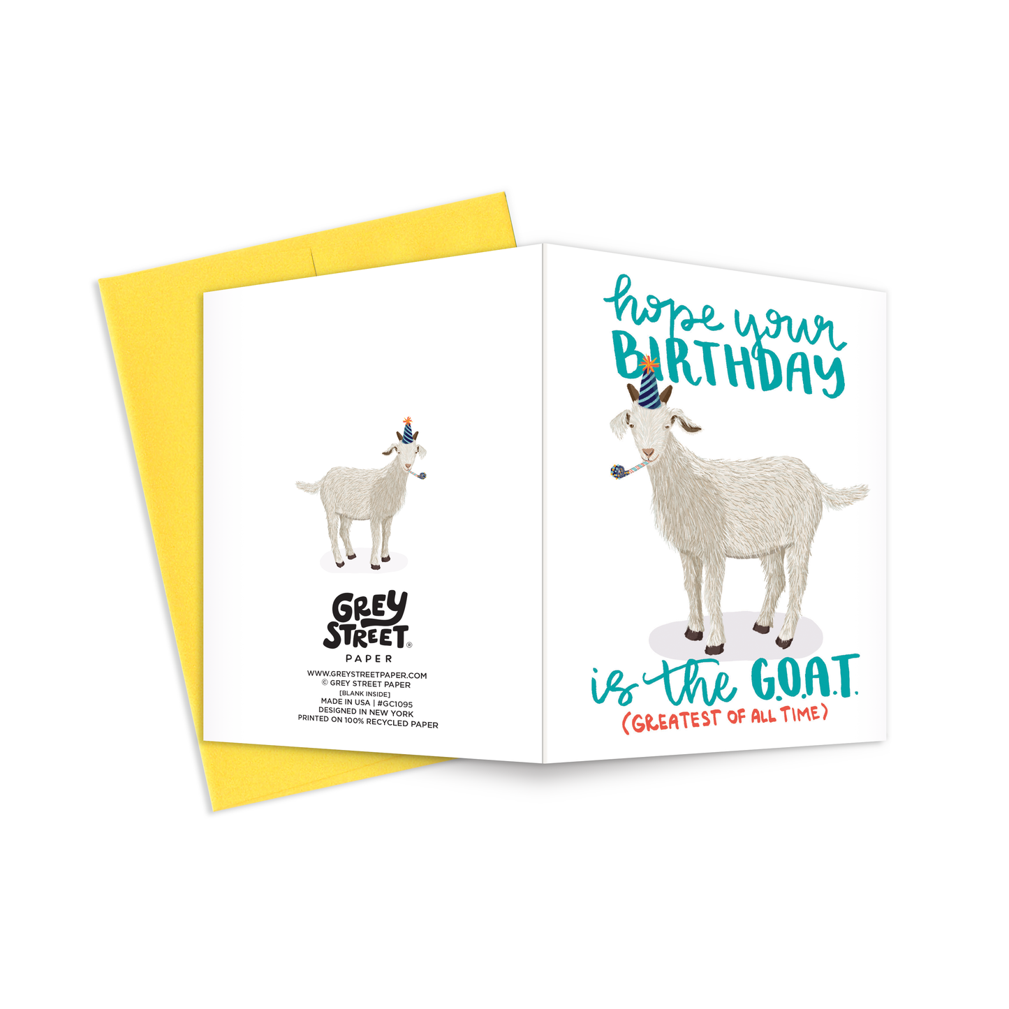 GOAT Birthday Greeting Card
