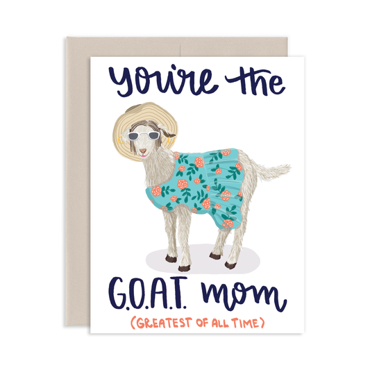 GOAT Mom Mother's Day Greeting Card