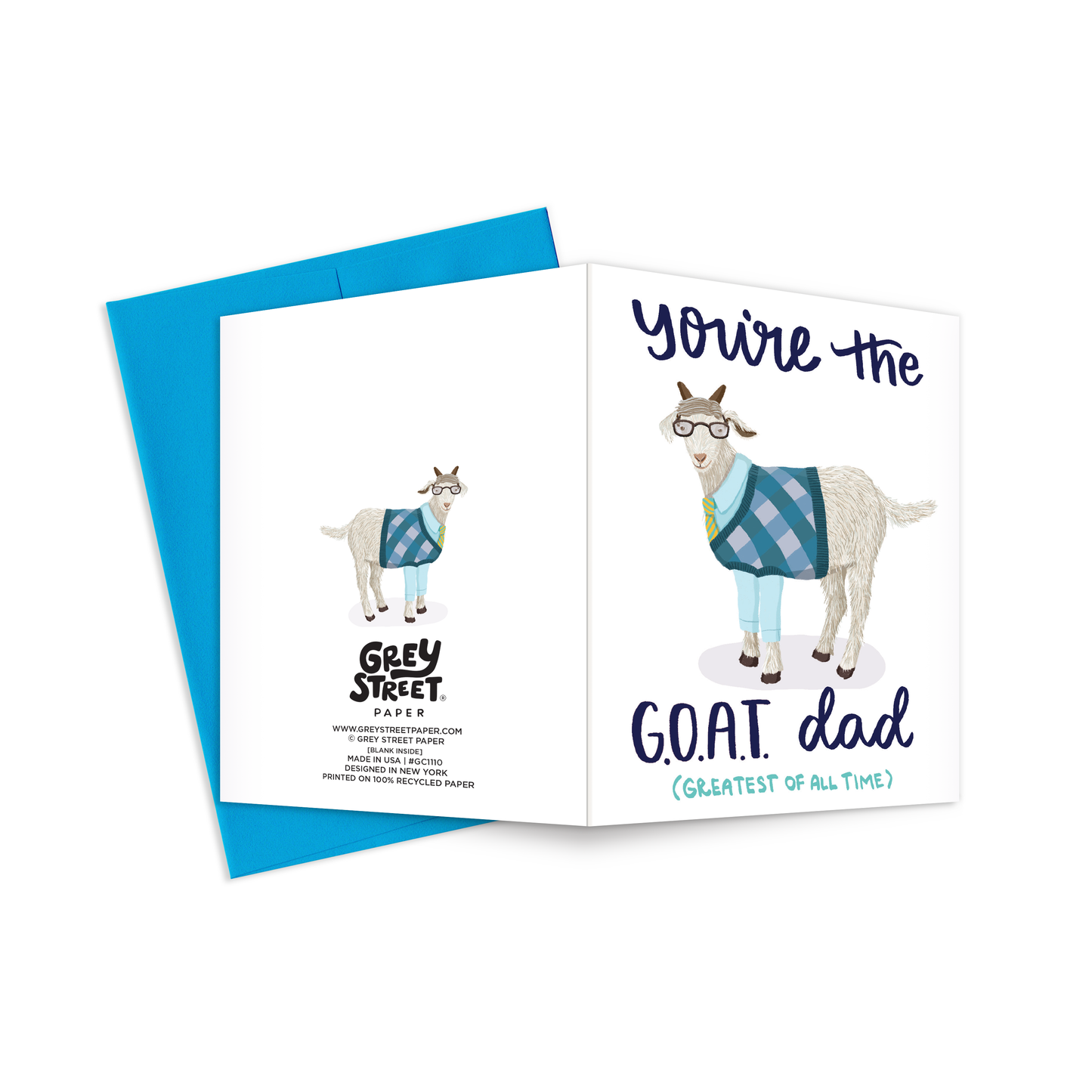 GOAT Dad Greeting Card