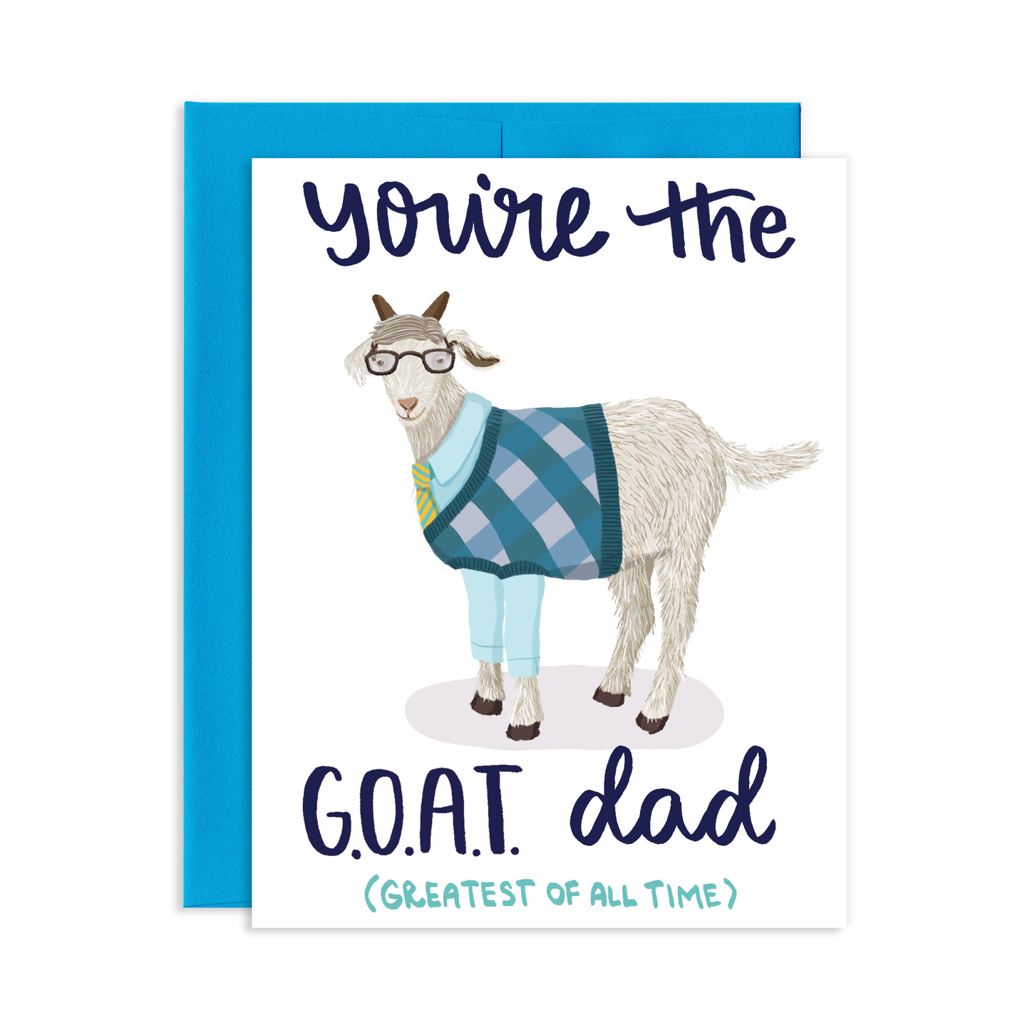 GOAT Dad Greeting Card