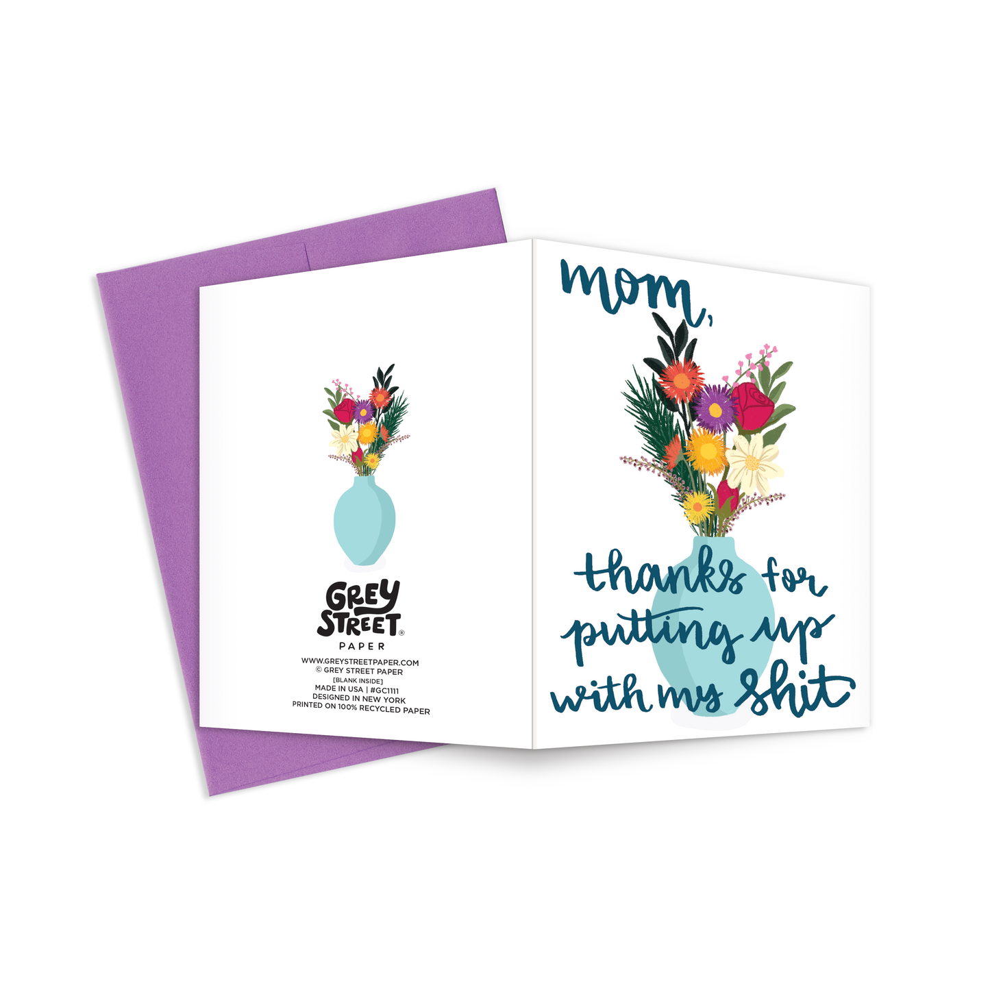 Thanks Mom Mother's Day Greeting Card