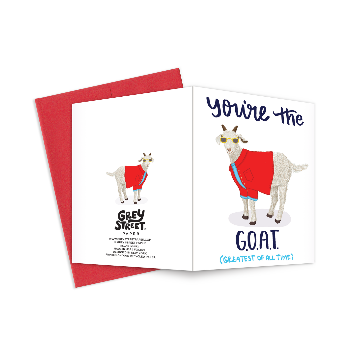 The GOAT Greeting Card