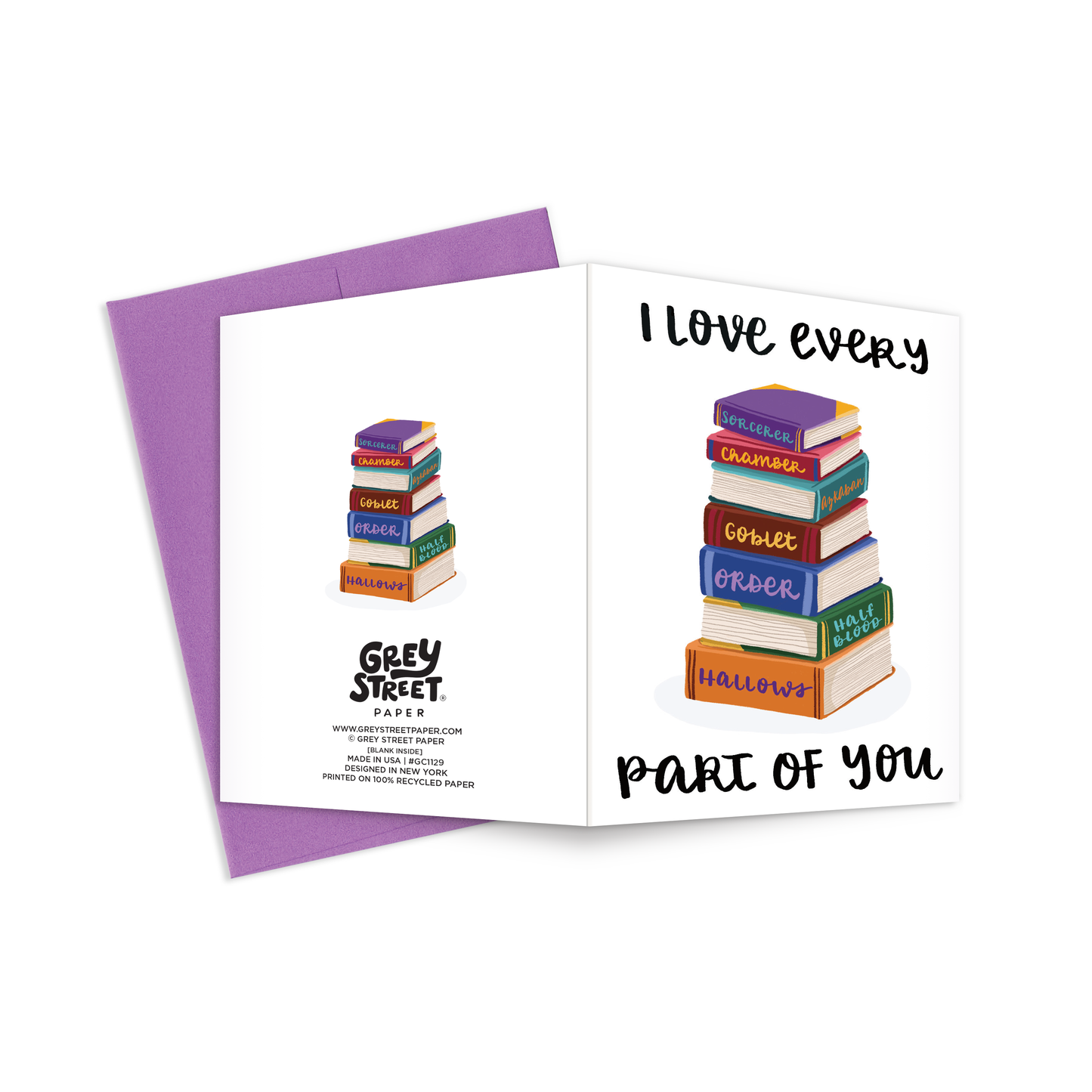 Magical Books Greeting Card