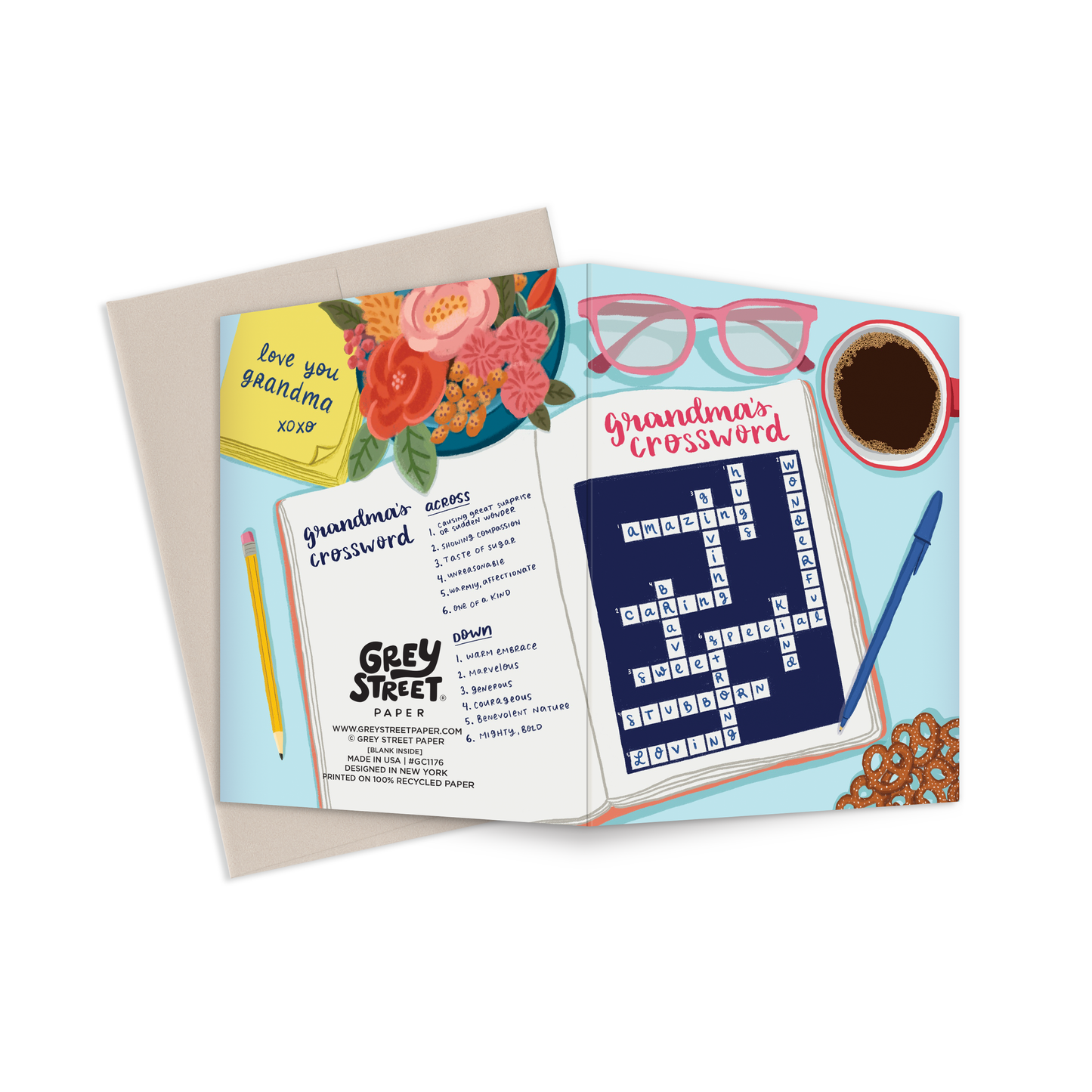 Grandma's Crossword Mother's Day Greeting Card