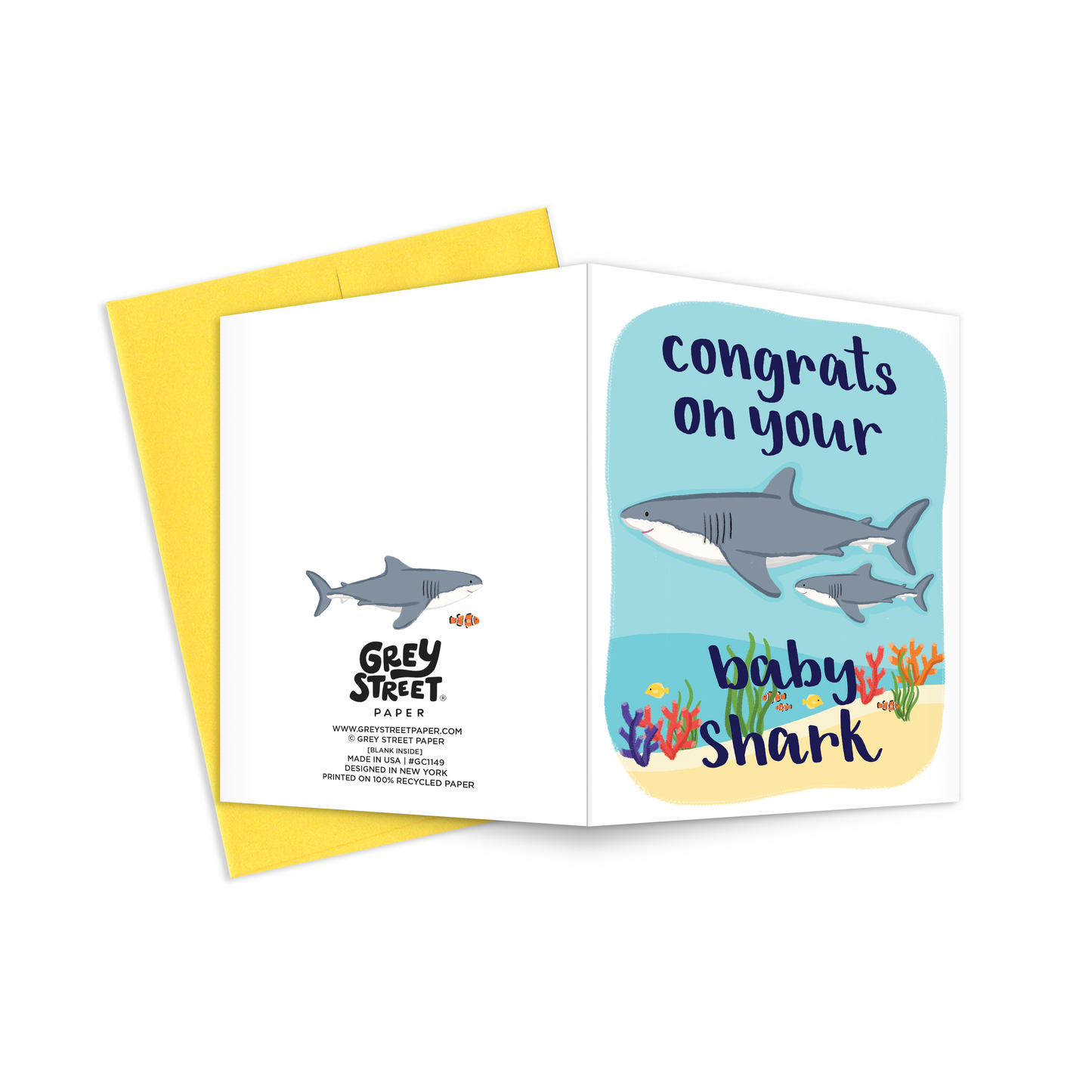 Baby Shark Greeting Card