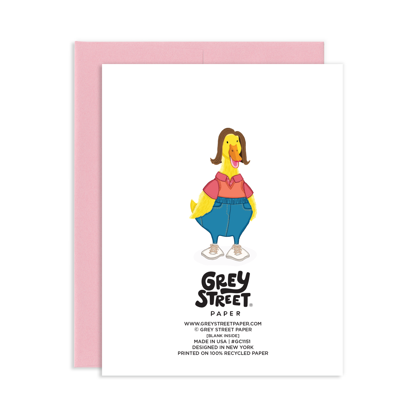 Cool Duck Mom Greeting Card