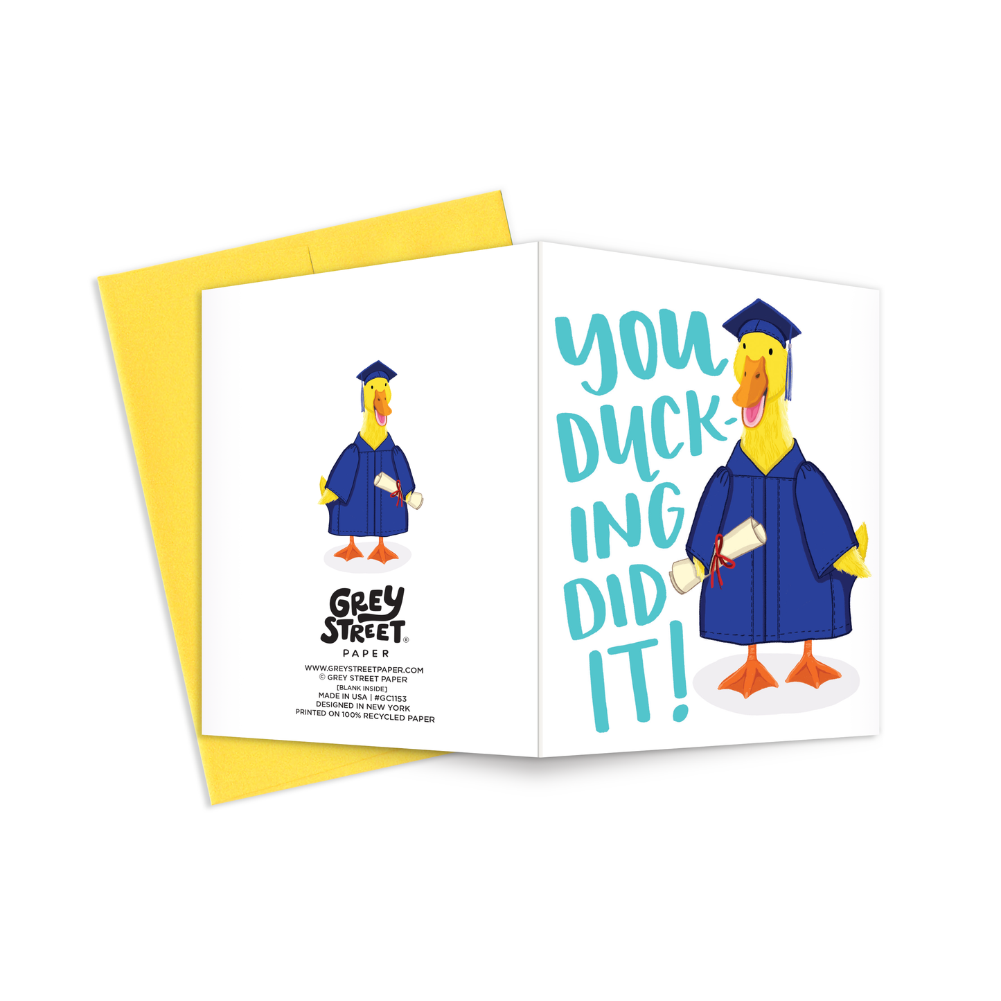 Ducking Grad Greeting Card