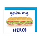 Hero Sandwich Dad Greeting Card