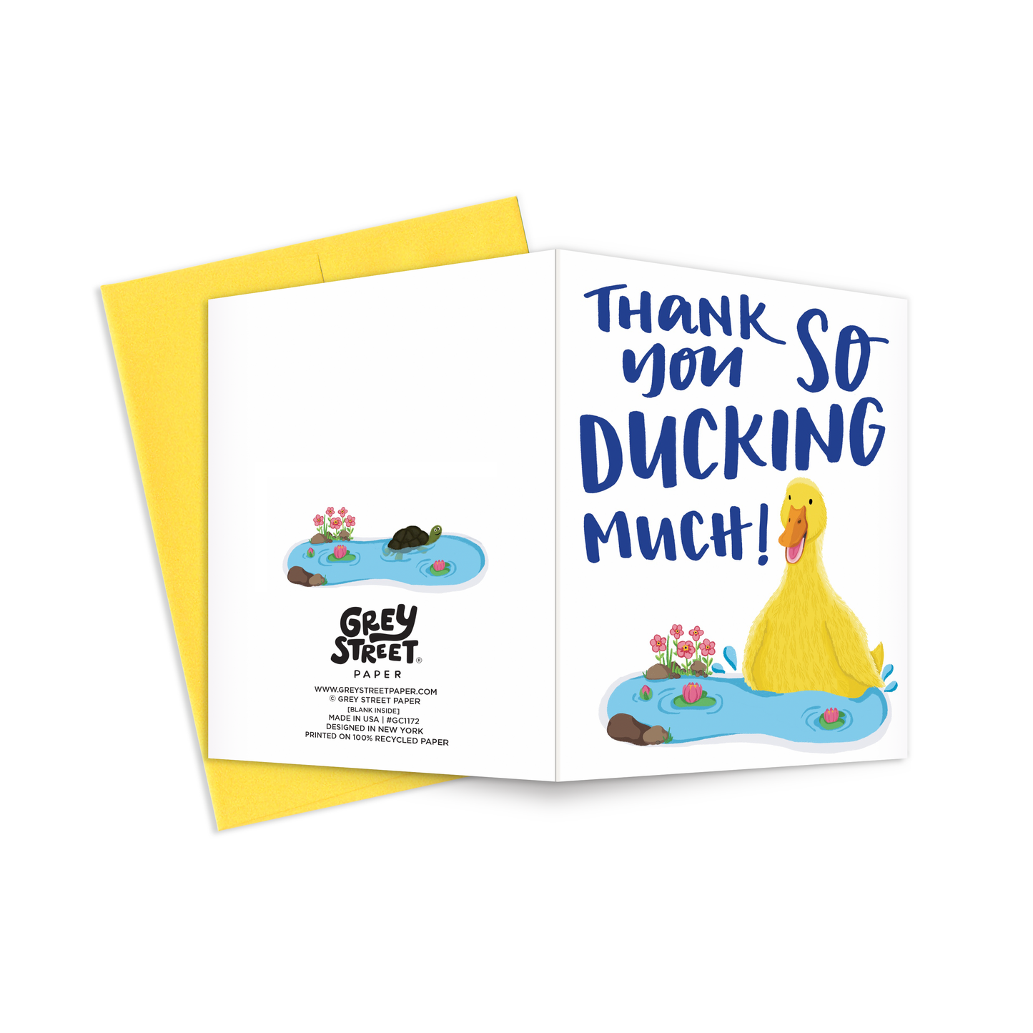 Ducking Thank You Greeting Card